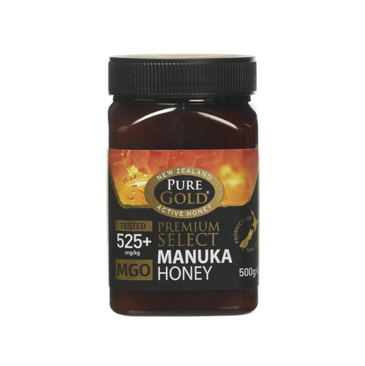 PURE GOLD Premium Select Manuka Honey 525+ MGO 500 g