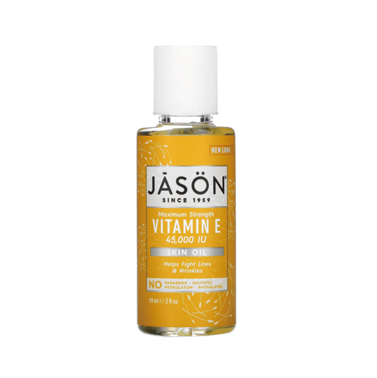 Jason Natural, Pure Natural Skin Oil, Maximum Strength Vitamin E, 45,000 IU, 2 fl oz (59 ml)
