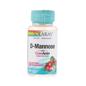 Solaray, D-Mannose with CranActin, Urinary Tract Health, 60 VegCaps