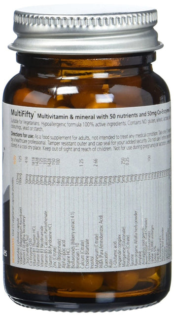 Solo Nutrition MultiFifty with Coenzyme Capsules, 50 mg, 30-Count