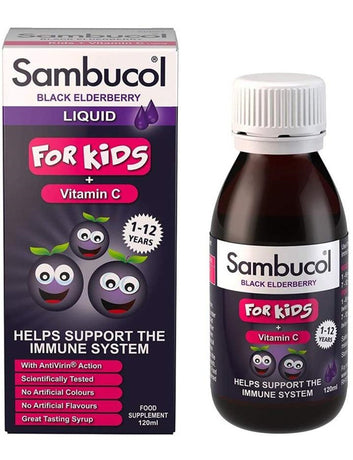 SAMBUCOL BLACK ELDERBERRY LIQUID 120ML